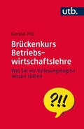 Cover: Br&uuml;ckenkurs Betriebswirtschaftslehre - UTB