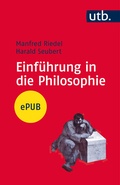 Cover: Einf&uuml;hrung in die Philosophie - UTB