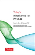 Cover: Tolley's Inheritance Tax 2016-17 - Tolley