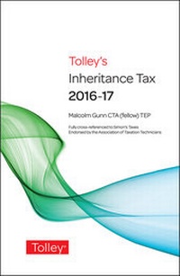 Enlarge image Cover: Tolley's Inheritance Tax 2016-17 - Tolley