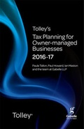 Cover: Tolley's Tax Planning for Owner-Managed Businesses 2016-17 - Tolley