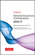 Cover: Tolley's National Insurance Contributions 2016-17 Main Annual - Tolley