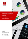 Cover: FINANCIAL MODELLING MANUAL - BG Consulting