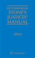 Cover: Butterworths Stone's Justices' Manual 2016 - Butterworths Law