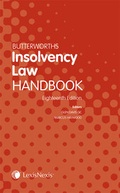 Cover: Butterworths Insolvency Law Handbook - Butterworths Law