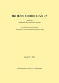 Cover: Oriens Christianus 90 (2006) - Harrassowitz Verlag