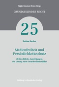 Cover: Medienfreiheit und Pers&ouml;nlichkeitsschutz - Helbing & Lichtenhahn
