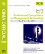 Cover: CIMA Learning System Test of Professional Competence in Management Accounting 2007 - CIMA Publishing