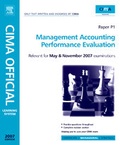 Cover: Performance Evaluation: Paper P1 - CIMA Publishing
