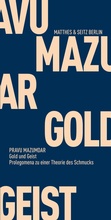 Cover: Gold und Geist - Matthes & Seitz Berlin