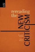 Cover: Rereading the New Criticism - Ohio State University Press