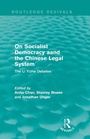 Cover: On Socialist Democracy and the Chinese Legal System - Routledge
