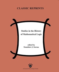 Abbildung von: Studies in the History of Mathematical Logic - Advanced Reasoning Forum