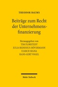 Cover: Beitr&auml;ge zum Recht der Unternehmensfinanzierung - Mohr Siebeck
