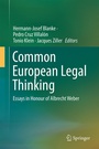 Cover: Common European Legal Thinking - Springer