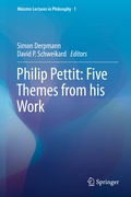 Cover: Philip Pettit: Five Themes from his Work - Springer