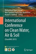Cover: International Conference on Clean Water, Air & Soil (CleanWAS 2015) 2016 - Springer
