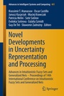 Cover: Novel Developments in Uncertainty Representation and Processing - Springer