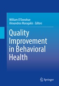 Cover: Quality Improvement in Behavioral Health - Springer