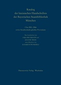 Cover: Die Handschriften aus den Kl&ouml;stern Altenhohenau und Altom&uuml;nster: Clm 2901-2966 sowie Streubest&auml;nde gleicher Provenienz - Harrassowitz Verlag