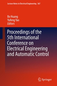 Enlarge image Cover: Proceedings of the 5th International Conference on Electrical Engineering and Automatic Control - Springer