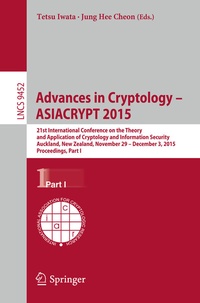 Abbildung von: Advances in Cryptology -- ASIACRYPT 2015 - Springer