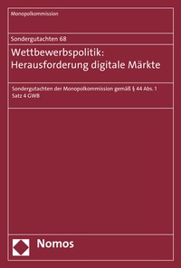 Abbildung von: Sondergutachten 68: Wettbewerbspolitik: Herausforderung digitale Märkte - Nomos
