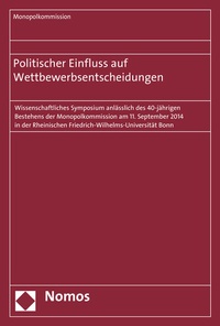 Abbildung von: Politischer Einfluss auf Wettbewerbsentscheidungen - Nomos