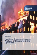 Cover: Nonlinear Thermomechanical Analysis of Structures Using OpenSees - Scholars' Press
