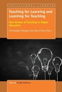 Cover: Teaching for Learning and Learning for Teaching - Brill