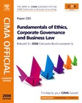 Cover: Fundamentals of Ethics, Corporate Governance and Business Law: Paper C05 - CIMA Publishing