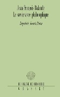 Cover: Le savoir-vivre philosophique - Grasset