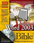 Cover: Word 2003 Bible - Hungry Minds Inc,U.S.