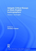 Cover: Ashgate Critical Essays on Early English Lexicographers - Routledge
