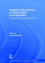 Cover: Ashgate Critical Essays on Early English Lexicographers - Routledge