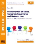 Cover: Fundamentals of Ethics, Corporate Governance and Business Law: Paper C05 - CIMA Publishing