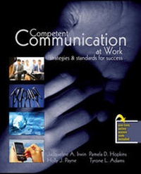 Enlarge image Cover: Competent Communication at Work: Strategies and Standards for Success - Kendall/Hunt Publishing Co ,U.S.