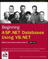 Abbildung von: Beginning ASP.NET Databases Using VB.NET - Hungry Minds Inc,U.S.