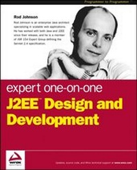 Enlarge image Cover: Expert One-on-One J2EE Design and Development - Wrox Press