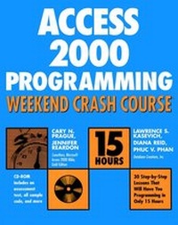 Abbildung von: Access 2000 Programming Weekend Crash Course - Hungry Minds Inc,U.S.