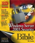 Cover: Windows Server 2003 Security Bible - Hungry Minds Inc,U.S.