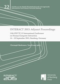 Cover: INTERACT 2015 Adjunct Proceedings - University of Bamberg Press