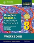 Cover: Complete English for Cambridge Lower Secondary Student Workbook 8 (First Edition) - Oxford University Press