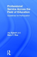 Cover: Professional Service Across the Field of Education - Routledge