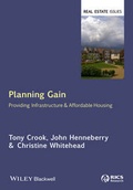Cover: Planning Gain - Wiley-Blackwell