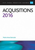 Cover: Acquisitions 2016 - College of Law Publishing