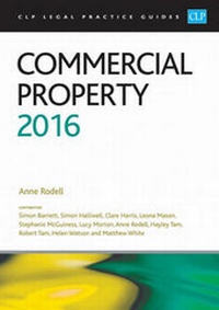 Enlarge image Cover: Commercial Property 2016 - College of Law Publishing