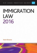 Cover: Immigration Law 2016 - College of Law Publishing
