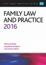 Cover: Family Law and Practice 2016 - College of Law Publishing