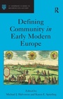 Cover: Defining Community in Early Modern Europe - Routledge